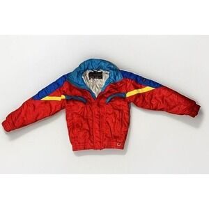 Vintage Hard Corps Jacket Mens XS Red Gortex Ski Snow ColorBlock See Description